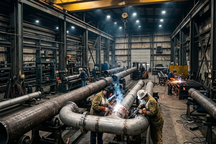Stainless Steel and MS Piping Fabrication Work services hyderabad