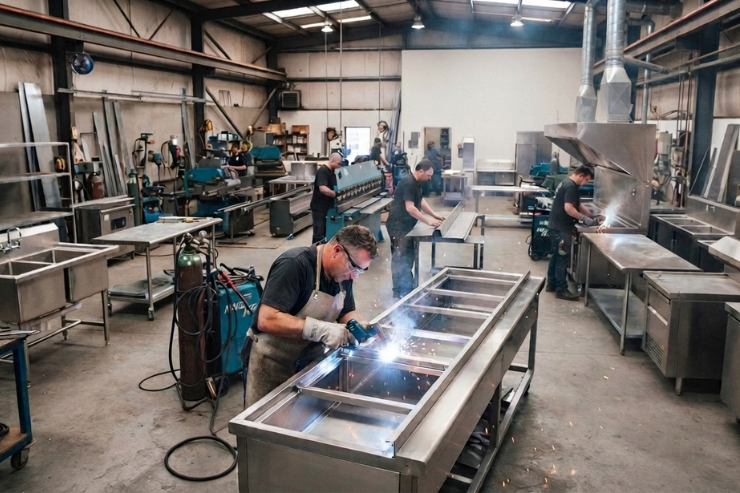 Best Kitchen & Industrial SS Works Stainless Steel Fabrication Experts near hyderabad