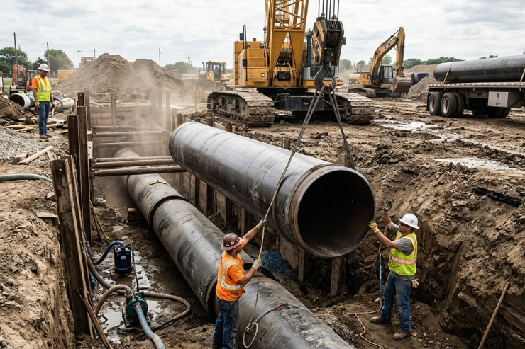 Heavy Pipe Installation Custom Heavy Pipe Installation Services in Hyderabad