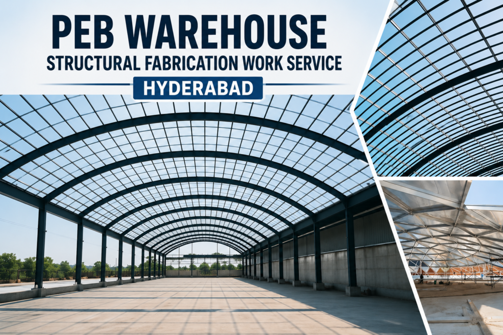 PEB Warehouse Structural Fabrication Work Service Hyderabad