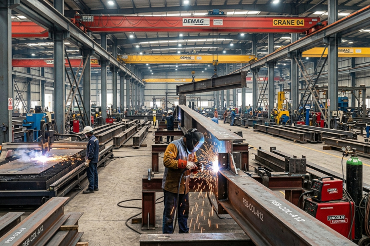 PEB Warehouse Structural Fabrication work Service Hyderabad