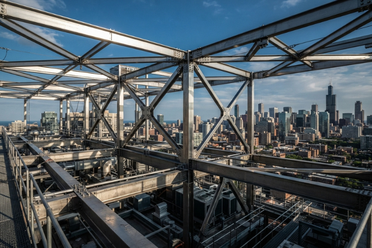 Stainless Steel Rooftop Fabrication Work Hyderabad