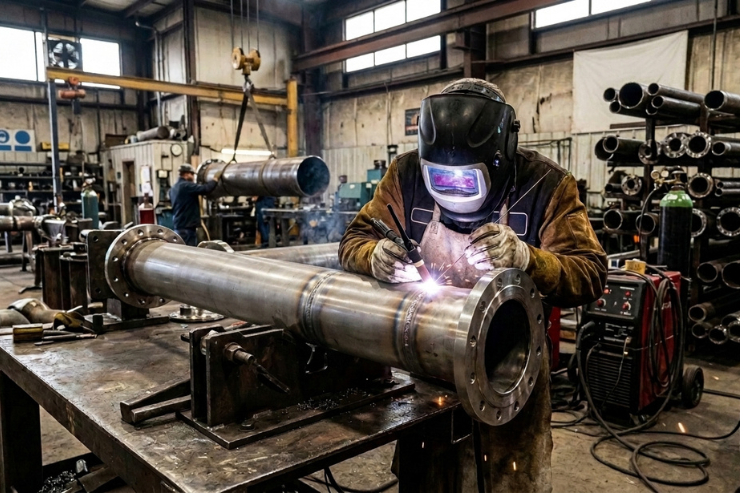 Stainless Industrial Pipeline Welding Services In Hyderabad