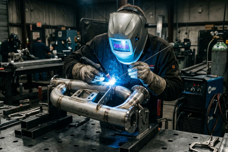 Custom SS 304 Stainless Steel Fabrication Services