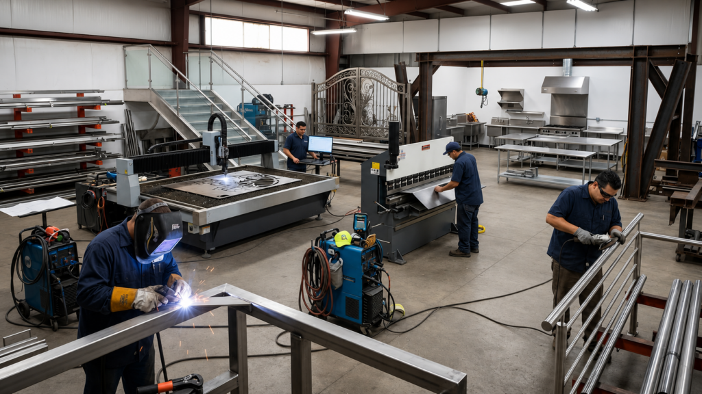 book aluminum and stainless steel fabrication work services Hyderabad