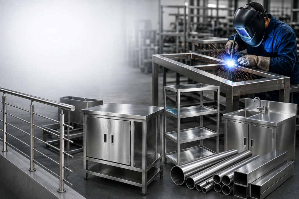 Expert Stainless Steel (SS) & MS Mild Steel Fabrication work Services Hyderabad